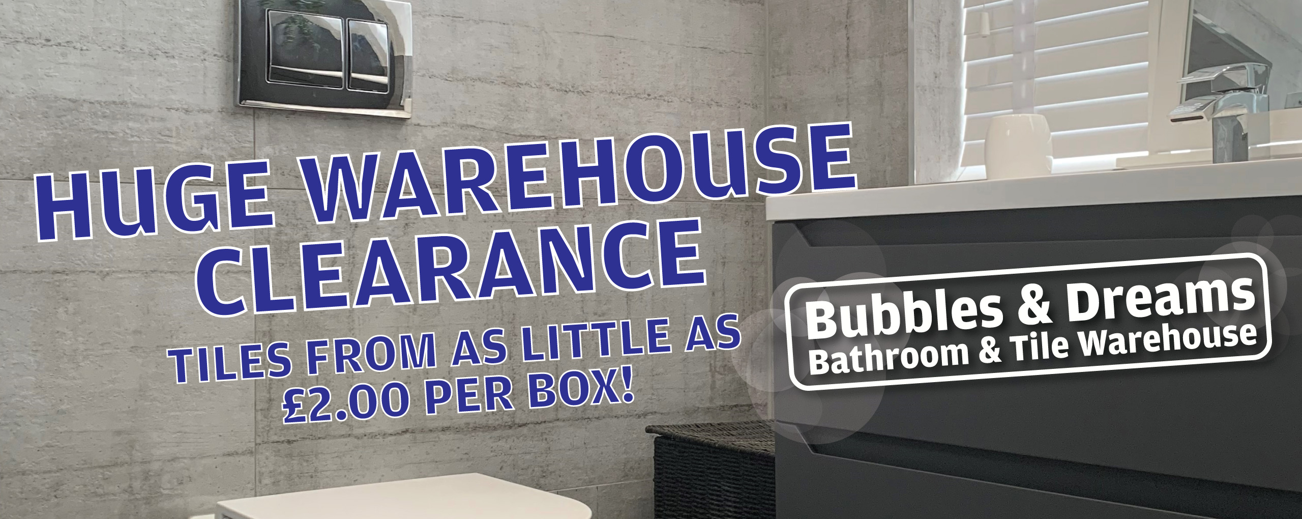 Bathrooms For Sale | Tile Warehouse | Bubbles & Dreams Leigh