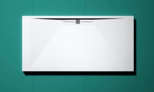 Shower tray stone side drain